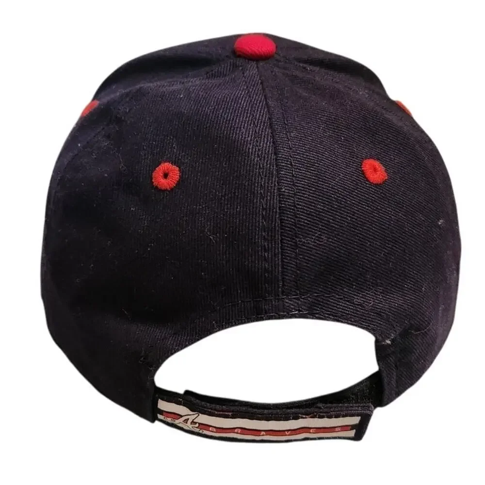 Atlanta Braves Youth Baseball Cap Navy Blue Red Fan Favorite‎ Adjustable Hat